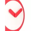 NeXtime klok 2615ro Focus, Ø25 cm, sieninis, balta / raudona