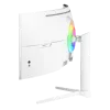Lenktas monitorius Arozzi Nova 49 colių (124,5 cm) Dual QHD 5120×1440 LED VA, 32:9, 4 ms, USB šakotuvas, garsiakalbiai, baltas