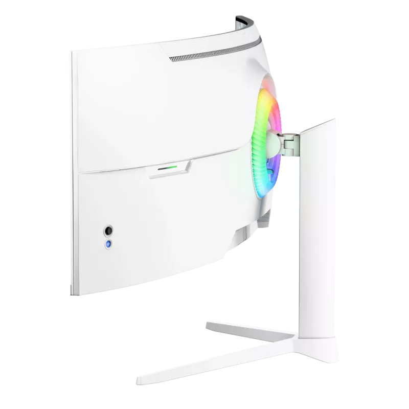 Lenktas monitorius Arozzi Nova 49 colių (124,5 cm) Dual QHD 5120×1440 LED VA, 32:9, 4 ms, USB šakotuvas, garsiakalbiai, baltas