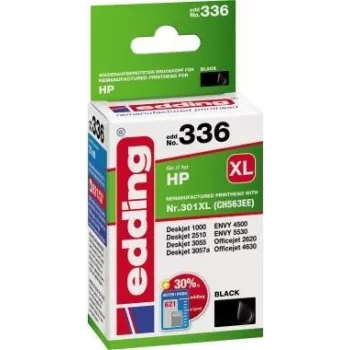 edding spausdintuvo kasetė EDD-336 juoda, suderinama su HP 301XL CH563EE