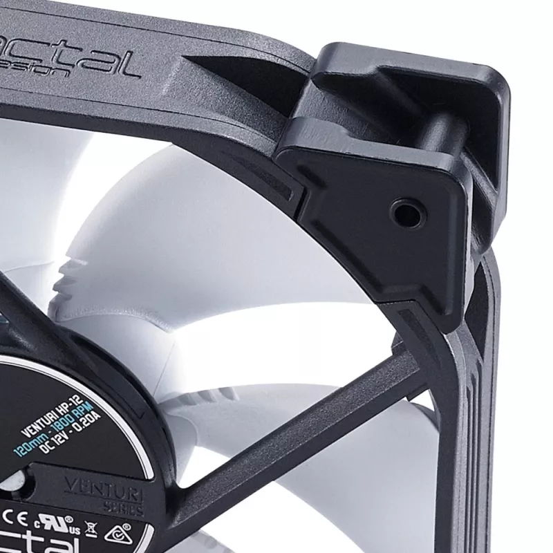 Fractal Design Venturi HP-12 PWM 120 mm korpuso ventiliatorius – juodas