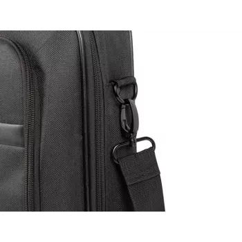 Portfelis NATEC Boxer Lite 39,6 cm (15,6 col.) – poliesteris, 2 skyriai, petnešos dirželis, 410×305×65 mm, 750 g