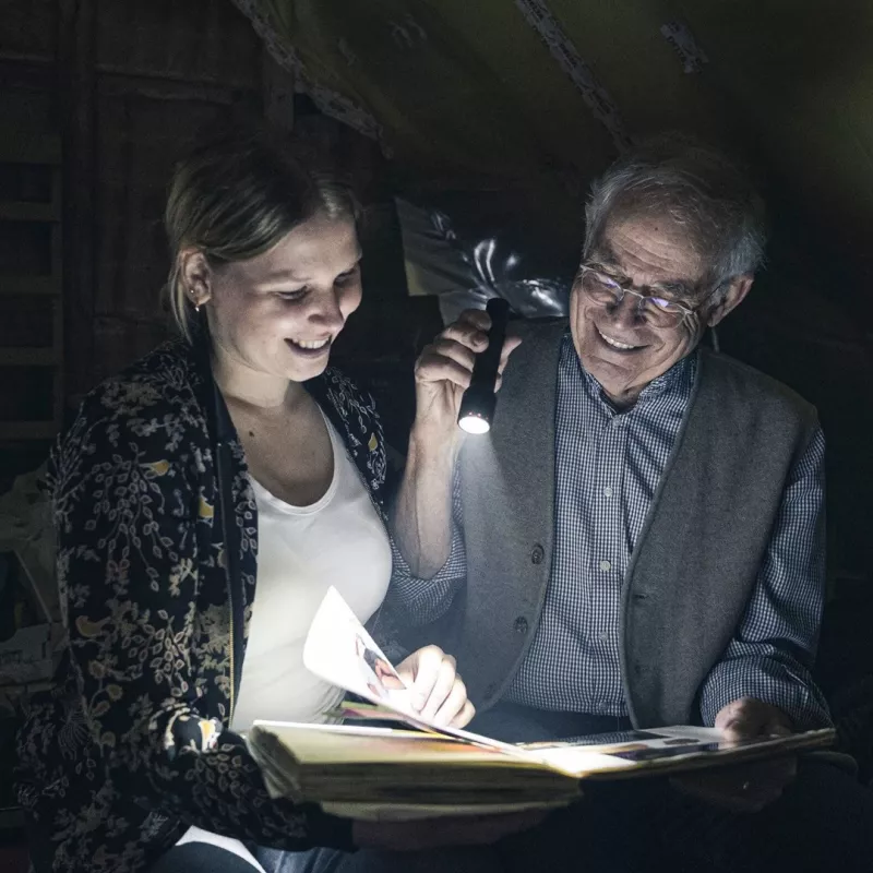 Ledlenser P6R Juodas rankinis žibintuvėlis LED