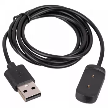 Patalpų įkroviklis Akyga AK-SW-02 išmaniajam laikrodžiui, juodas, USB 5V, 1 m