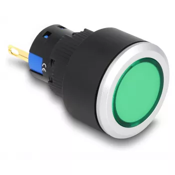 Pramoninė LED staklių lemputė DELOCK 22055 — 1 lempa, kintamoji srovė 250V/5A, IP40/IP65, Ø 2,5 cm, A 42 mm