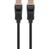 DisplayPort 2.1 kabelis, sertifikuotas, 16K @ 60Hz, 80 Gbit/s (juodas, 1 metras, VESA sertifikatas)