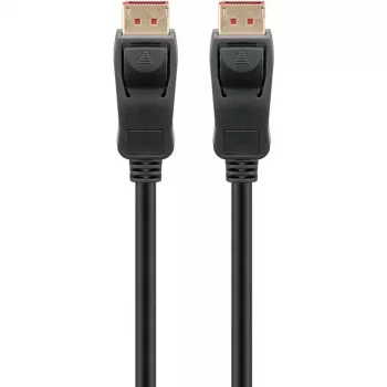 DisplayPort 2.1 kabelis, sertifikuotas, 16K @ 60Hz, 80 Gbit/s (juodas, 1 metras, VESA sertifikatas)