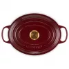 Le Creuset Signature ovali skrudintuvė 31 cm raudono vyno spalvos (21178319494441)