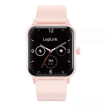 Išmanusis laikrodis LCD, BT5.2 IP68, rožinis