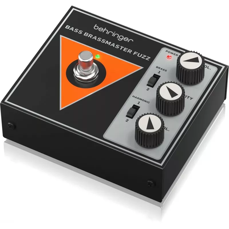 Bosinės gitaros efektų pedalas Behringer Bass Brassmaster Fuzz modelis 27001081
