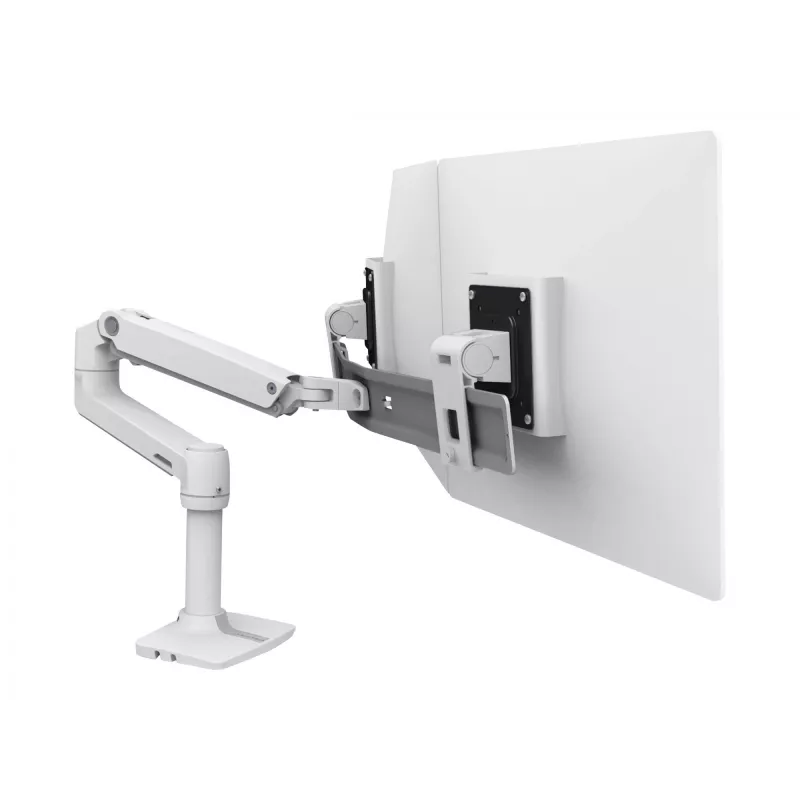 Stalinis laikiklis Ergotron LX Series Dual Direct Arm 63,5 cm (25 colių) baltas