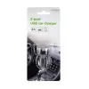 Automobilinis įkroviklis Gembird EG-U2C2A-CAR-02, įėjimas 12–24V, išėjimas 5V/2,1A, 2× USB 2.0, juodas