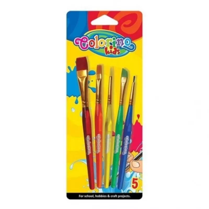 Colorino Kids akriliniai teptukai 5 vnt.