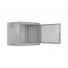 Lanberg WF01-6409-23S 19 9U 600X450 pilka sieninė montavimo spinta, perforuota