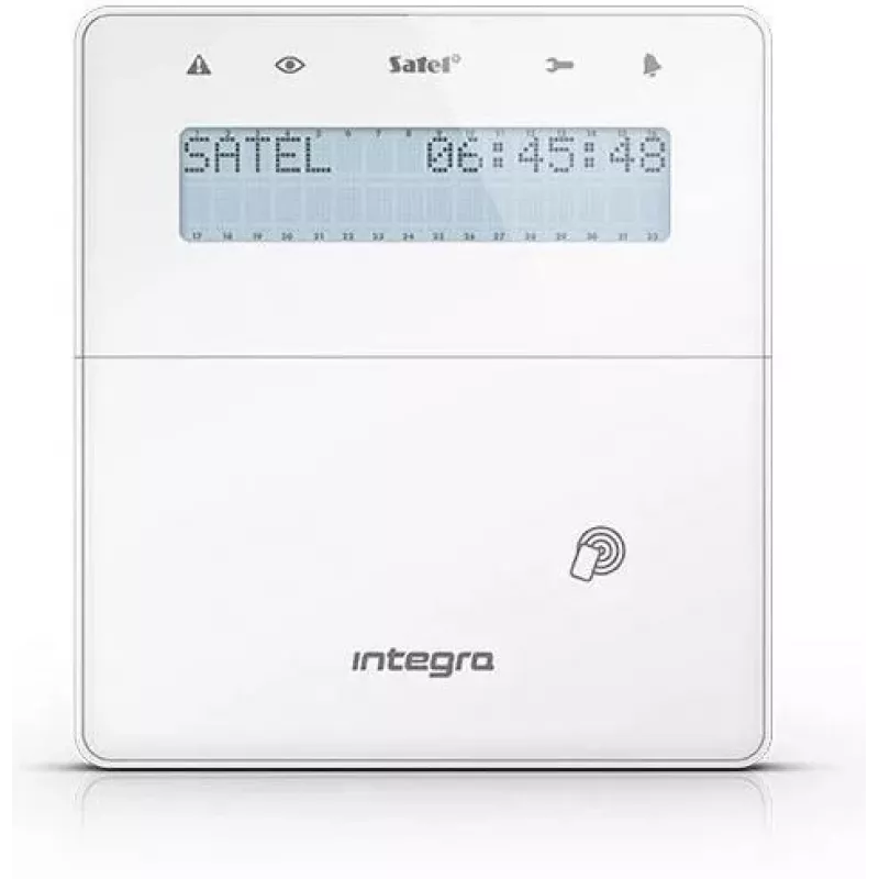 SATEL klaviatūra INT-KLFR-W RFID skaitytuvas, GRADE3