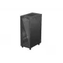 19 inch LANBERG stovimas spintos korpusas FF01-6032-12BL 32U, juodos spalvos stiklinės durys