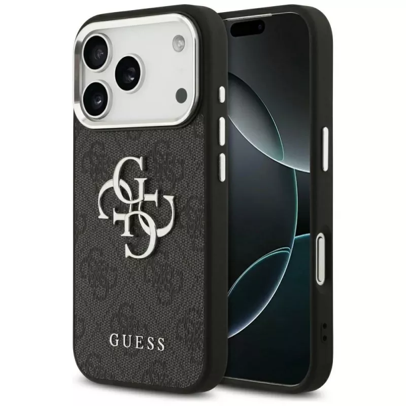 GUESS | Hardcase 4G | Back cover | iPhone 17 Pro Max | Apple | Ecological leather/PC/Plastic/TPU | Black