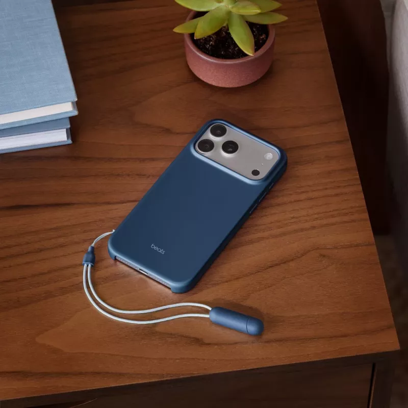 Beats iPhone 17 Pro Max atraminis dėklas su MagSafe ir kameros valdymu - Bedrock Blue