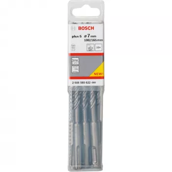 Grąžtas, Bosch SDS-plus-5, 165 mm ilgio, SDS-plus kotas