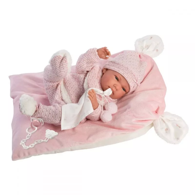 Llorens Nica 73860 kūdikio lėlė ant antklodės, 40 cm
