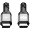 Manhattan Fast USB-C į USB-C kabelis (240 W), 1 m, 240 W nešiojamojo kompiuterio įkrovimas + spartusis duomenų ir vaizdo perdavimas, veikia su VISais nešiojamaisiais kompiuteriais (reikia atskiro USB-C 240 W sieninio įkroviklio), 40 Gbps itin spartus perdavimas, juodas, 3 metų garantija