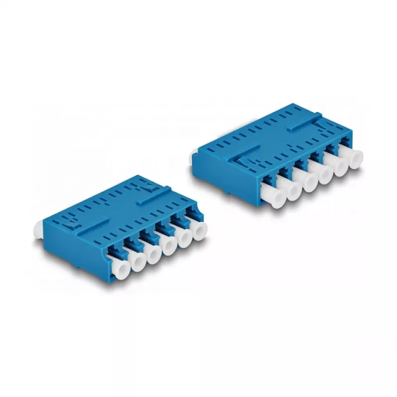 DeLOCK šviesolaidinis adapteris HD LC Hexaplex lizdas – LC Hexaplex lizdas, mėlynas