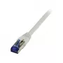 komutacinis kabelis RJ45 - CAT6A 500Mhz - 0,5m - pilkas - S-STP(S/FTP) - TPE/LSZH(Superflex) - AWG26 - Synergy