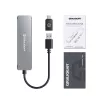 GRAUGEAR G-HUB2A2C-AC sąsajos šakotuvas USB 3.2 Gen 1 (3.1 Gen 1) Type-A + Type-C 5000 Mbit/s Sidabrinis