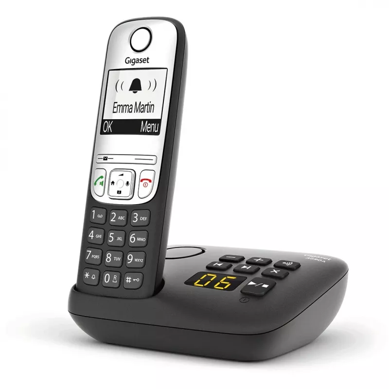 Gigaset A690A - Analoginis/DECT telefonas - Belaidė rankinė - Garsiakalbio sistema - 100 įrašų - Juoda (S30852-H2830-B101)