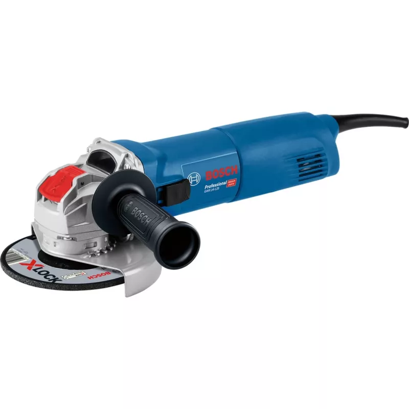 Kampinis šlifuoklis Bosch GWX 14-125 Professional — 1400 W, deimantinis pjovimo diskas