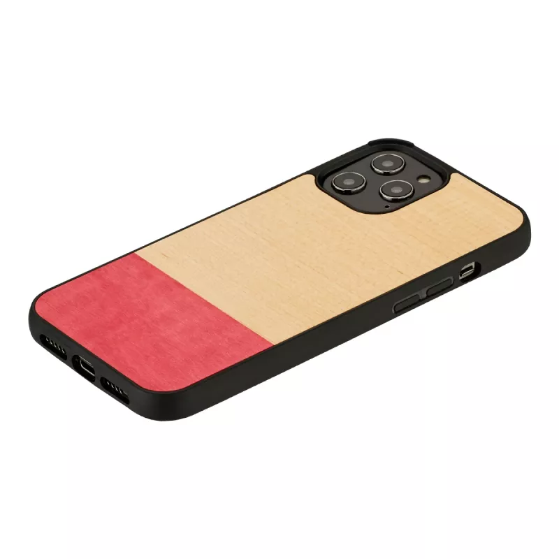 Telefono dėklas man and wood iPhone 12 / 12 Pro — miss match Juoda