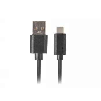USB A į USB C kabelis LANBERG CA-USBO-20CU-0018-BK — USB 2.0, 1,8 m, Juoda
