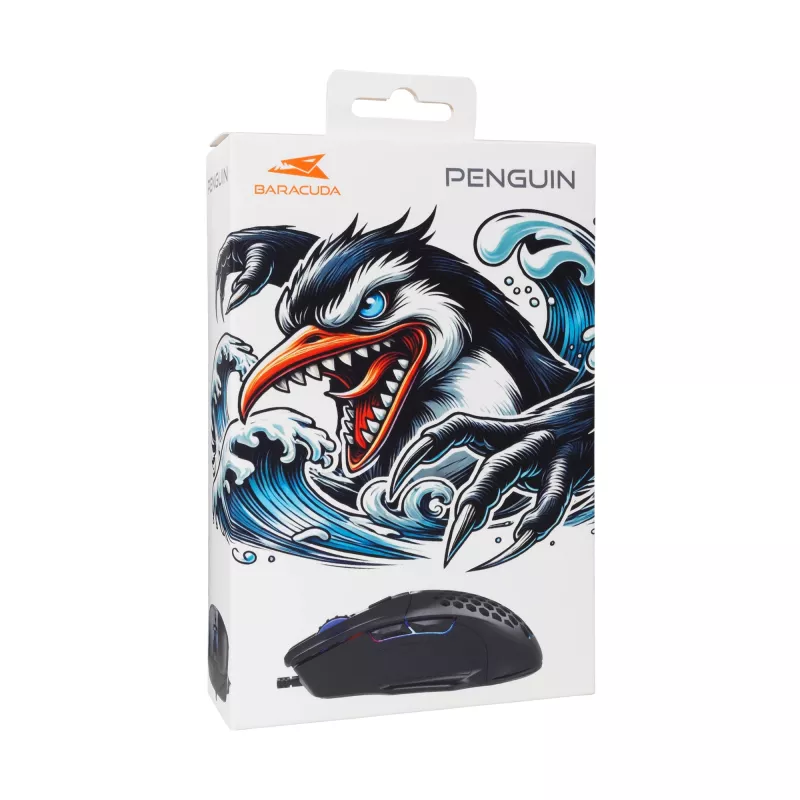 Pelė Baracuda BGM-101 Penguin juoda USB
