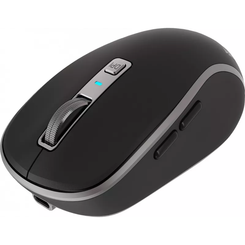 „Dual WiFi+Bluetooth“ belaidė pelė, įkraunama baterija, 5 mygtukai