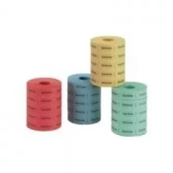 Gėrimų etiketės HERLITZ 791780 — papildymo pakuotė 5×1000 etikečių mėlynos, raudonos, geltonos, žalios