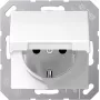 JUNG AS 1520 KL - F tipo - 1 modulis(iai) - 2P - Dramblio kaulo - termoreaktingasis plastikas - IP44