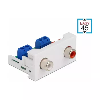Easy 45 modulis 2 x RCA lizdas DeLOCK 81338