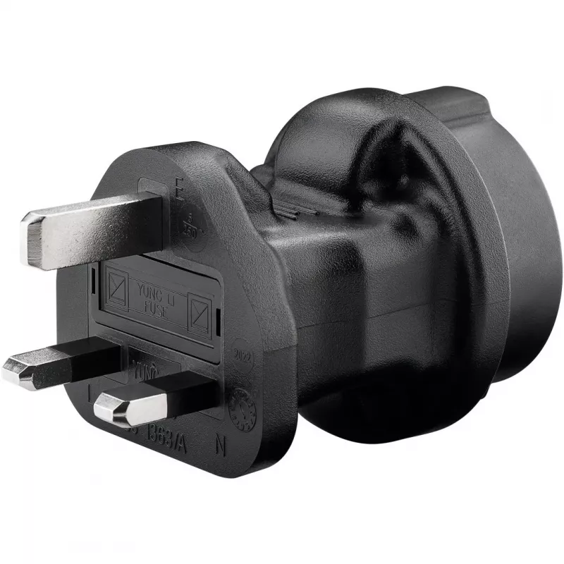 Maitinimo adapteris Goobay 95307 juodas UK
