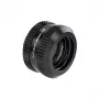 Barrow kietojo vamzdelio jungtis 16 mm G1/4 colio — tiesi juoda suspaudimo jungtis, skirta 16 mm standžiam vamzdynui