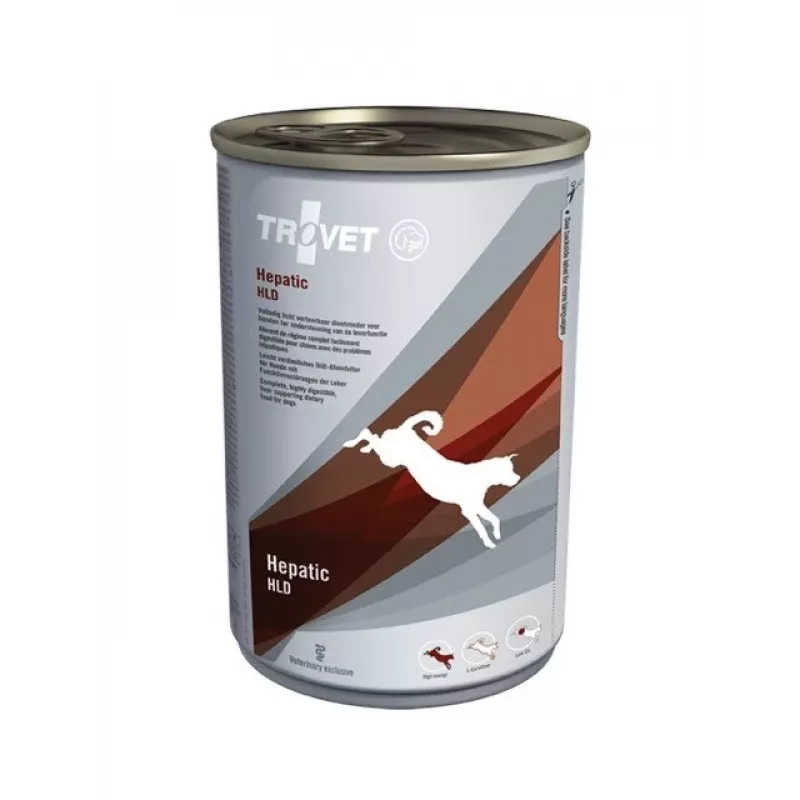 TROVET Hepatic HLD Chicken - Šlapias šunų maistas - 400 g