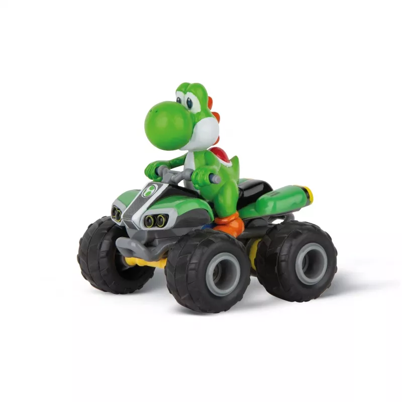 Radijo bangomis valdomas keturratis CARRERA Mario Kart Yoshi modelis 1:20 masteliu