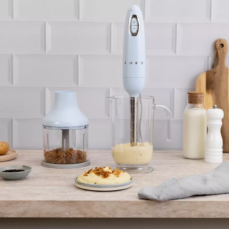 Smeg HBF03PBEU panardomasis blenderis 700 W šviesiai mėlynas, nerūdijantis plienas