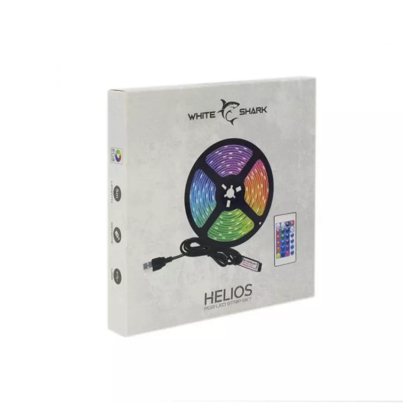White Shark Helios LED-05 RGB LED juostelė su nuotolinio valdymo pulteliu