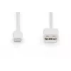 DIGITUS - Lightning kabelis - Lightning (M) į USB (M) - 1,0 m - Dviguba izoliacija - Baltas - Lietas - skirta Apple iPad/iPhone/iPod (Lightning) (DB-600106-010-W)