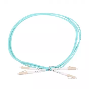 Extralink LC/UPC į LC/UPC optinis komutacinis kabelis, daugiamodis OM3, dvipusis, 3 mm apvalkalas, 2 m