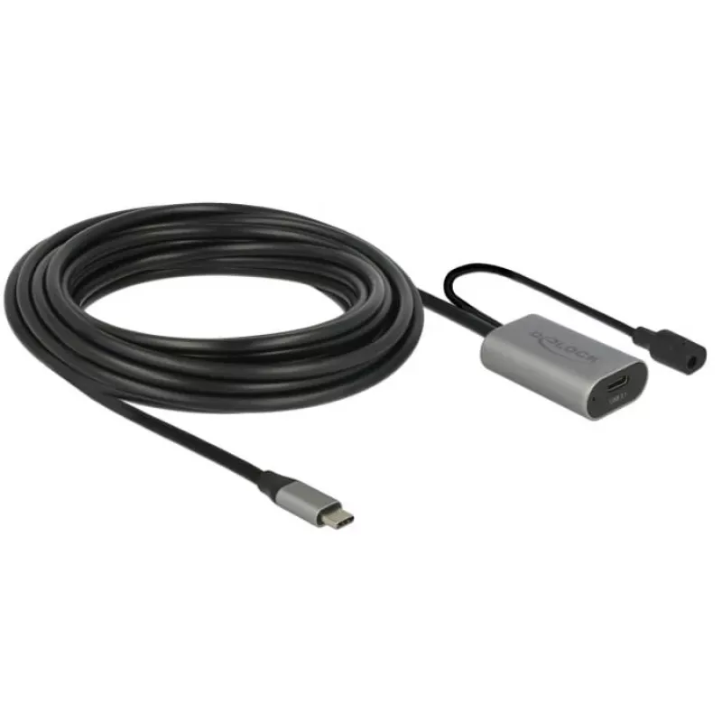 Delock USB-20225 maitinimo adapteris pilkas