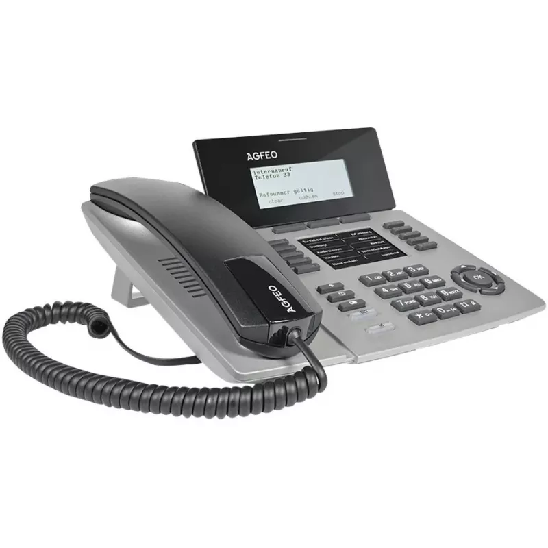 IP sensorfonas agfeo ST 54 sidabrinis — vidaus IP domofono stotelė, modelis ST 54 (6101729)