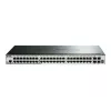 D-Link 52 prievadų „Gigabit“ sudedamas išmanusis valdomas jungiklis su 4 x 10G SFP+