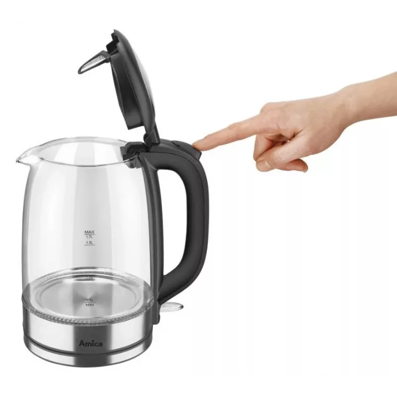 Elektrinis virdulys Amica 1.7L 2200W Sidabrinis
