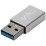 LogiLink AU0056 USB 3.2 Gen 1 adapteris USB Type-C lizdas, sidabrinis